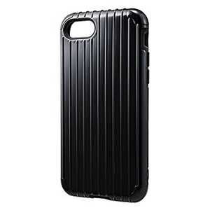 坂本ラヂヲ iPhone 7用 GRAMAS COLORS Rib Hybrid case ブラック ＣＨＣ４３６ＢＫ