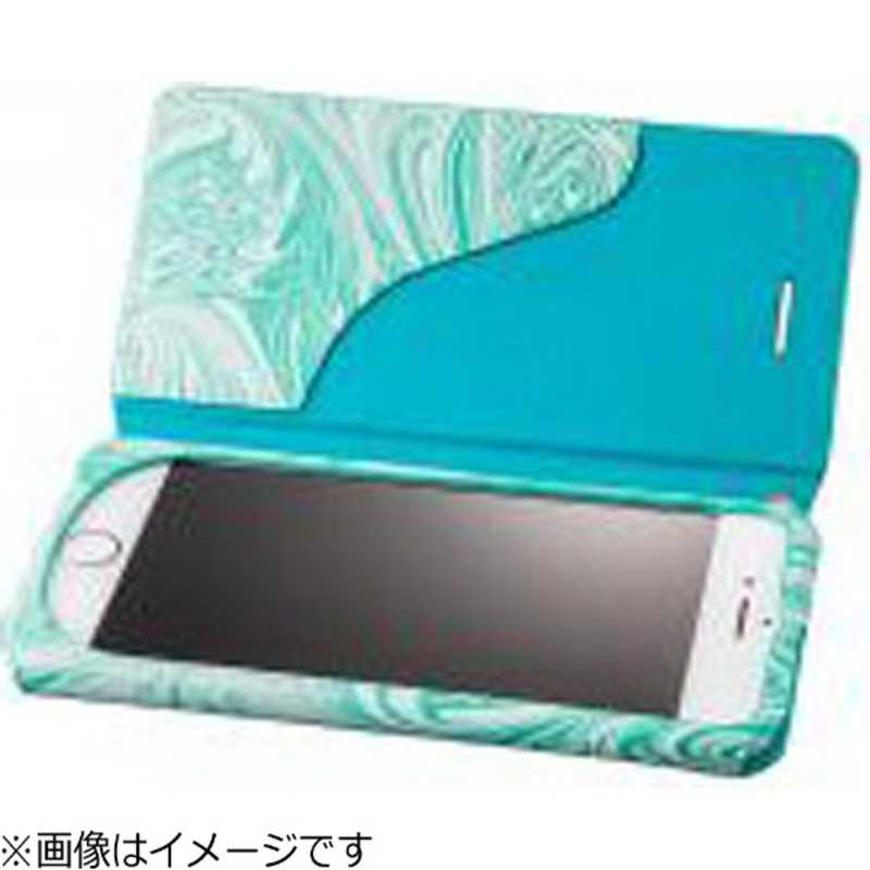 坂本ラヂヲ 坂本ラヂヲ iPhone 7 Plus用 手帳型レザーケース GRAMAS FEMME Mab Flap Leather Case ブルー FLC2116PBL FLC2116PBL