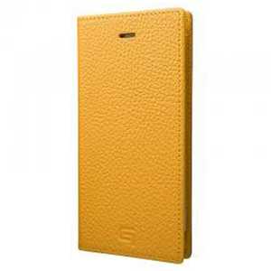 坂本ラヂヲ iPhone 7 Plus用 手帳型レザーケース GRAMAS Shrunken-calf Full Leather Case イエロー GLC656PYL