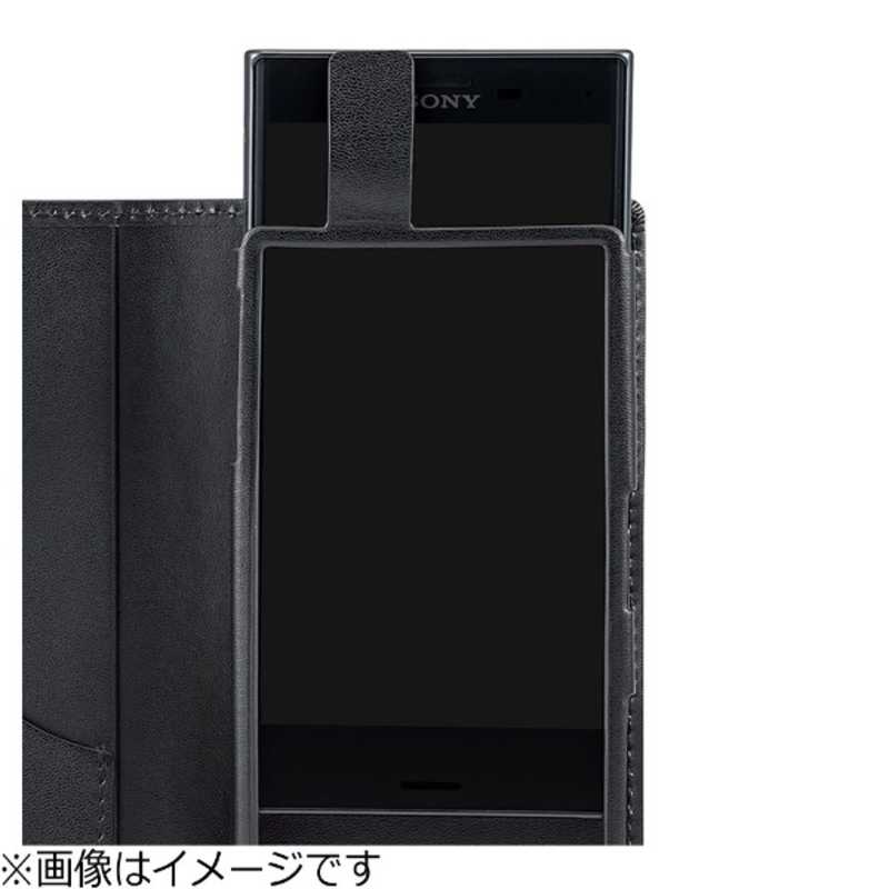 坂本ラヂヲ 坂本ラヂヲ Xperia X Compact用 手帳型ケース GRAMAS Full Leather Case ブラック GLC6126BK GLC6126BK