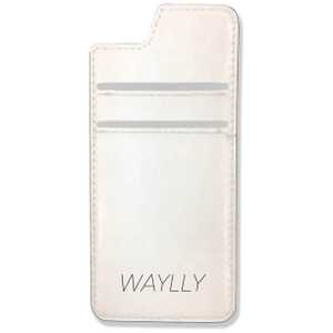 ケースオクロック Waylly専用[iPhone 8用] ミラー付きカードケース ホワイト ＷＬ６７ＣＣ－ＷＨ