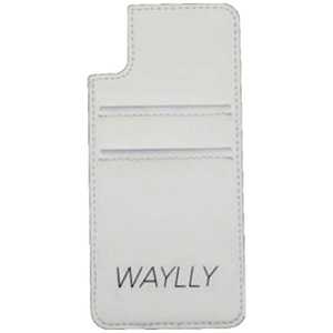 ケースオクロック Waylly専用[iPhone X用] ミラー付きカードケース ホワイト ＷＬ８ＣＣ－ＷＨ