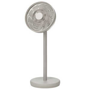 スリーアップ スマート収納DCリビングファン 18枚羽根 風量10段階  真上を向く扇風機 ［DCモーター搭載 / リモコン付き］ グレージュ LFT2653