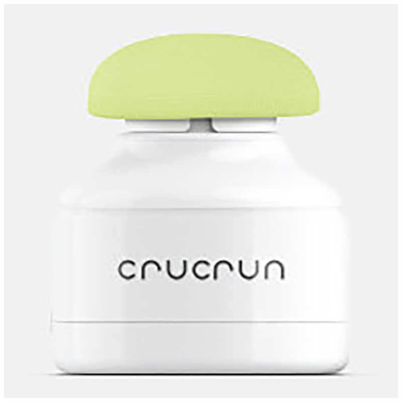CRUCRUN CRUCRUN バイブレーティングクレンザー[アルカリ電池駆動/シリコンパフ搭載/振動式] crucrun ホワイト CR0030W CR0030W