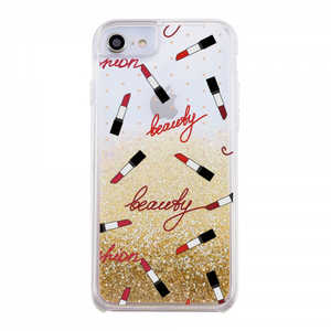 INGREM iPhone SE 第3世代/第2世代/8/7専用 グリッターケース ラメ Bambina vivace Beauty ゴールド IJ-P76LG1G/BV033