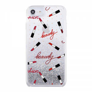 INGREM iPhone SE 第3世代/第2世代/8/7専用 グリッターケース ラメ Bambina vivace Beauty シルバー IJ-P76LG1S/BV034