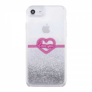 INGREM iPhone SE 第3世代/第2世代/8/7専用 グリッターケース ラメ Bambina vivace ネオン シルバー IJ-P76LG1S/BV062