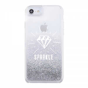 INGREM iPhone SE 第2世代 / 8/ 7 グリッターケース ラメ Bambina vivace SPARKLE シルバー IJ-P76LG1S/BV071