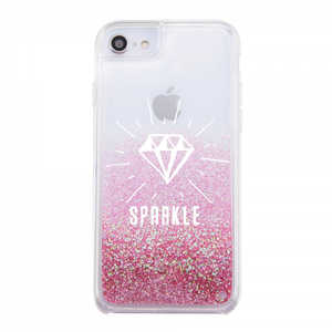 INGREM iPhone SE 第3世代/第2世代/8/7専用 グリッターケース ラメ Bambina vivace SPARKLE ピンク IJ-P76LG1P/BV069