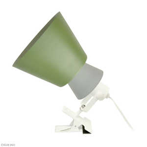 エルックス BONISボニス 1灯クリップライト(×グレー) オリーブ LC11017