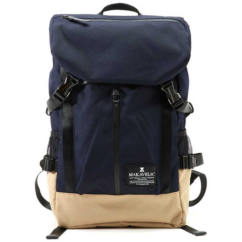 MAKAVELIC MAKAVELIC マキャベリック　DOUBLE　LINE2　BACKPACK ダークネイビーベージュ 312010126DNVBE 312010126DNVBE