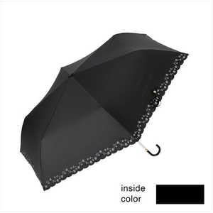 ニフティカラーズ (折りたたみ傘/晴雨兼用/50cm) 遮光デイジーヒートカットミニ ブラック ニフティカラーズ (折りたたみ傘/晴雨兼用/50cm) 遮光デイジーヒートカットミニ ブラック