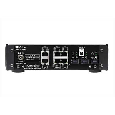 DELA S100/3 オーディオ用ネットワークスイッチ ブラック S100/3-CB-J