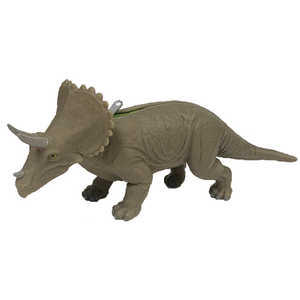 ウイングクラウン トリケラトプスミニポーチ グレー 恐竜の小物入れ 恐竜ポーチ WI65241