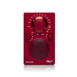 TIVOLIAUDIO Bluetooth ポータブルラジオスピーカー PAL Bluetoothレッド PALBT9497JP ［Bluetooth対応］ PALBT-9497-JP