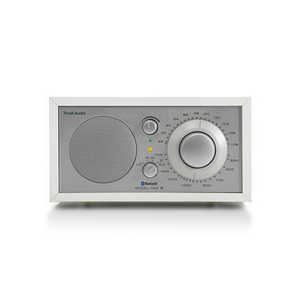 TIVOLIAUDIO Model One BT｜ AM/ ワイドFM/ Bluetooth テーブルラジオ スピーカー ［Bluetooth対応］ Silver-White M1BT-1770-JP
