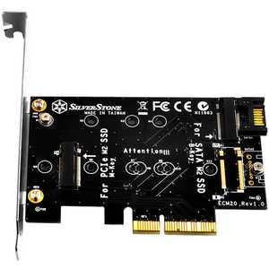 SILVERSTONE 󥿡ե  PCI-Express / SATA [M.2ݡ] ECM20 SSTECM20