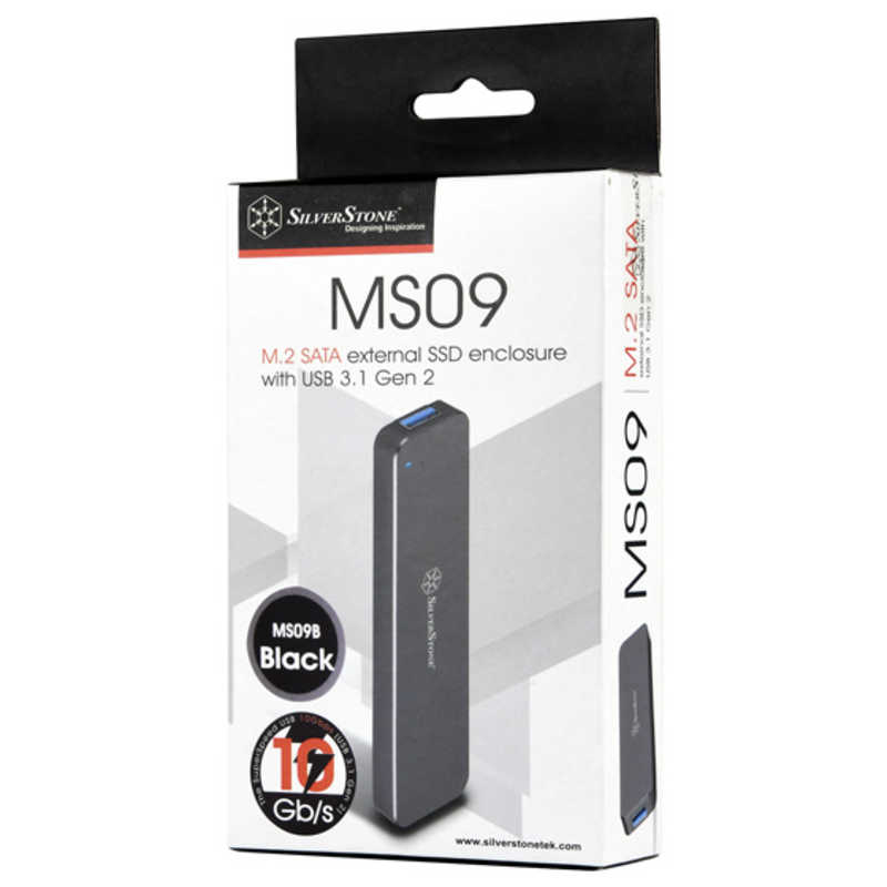 SILVERSTONE SILVERSTONE SST-MS09B M.2 SSD アルミニウムケｰス SSTMS09B SSTMS09B