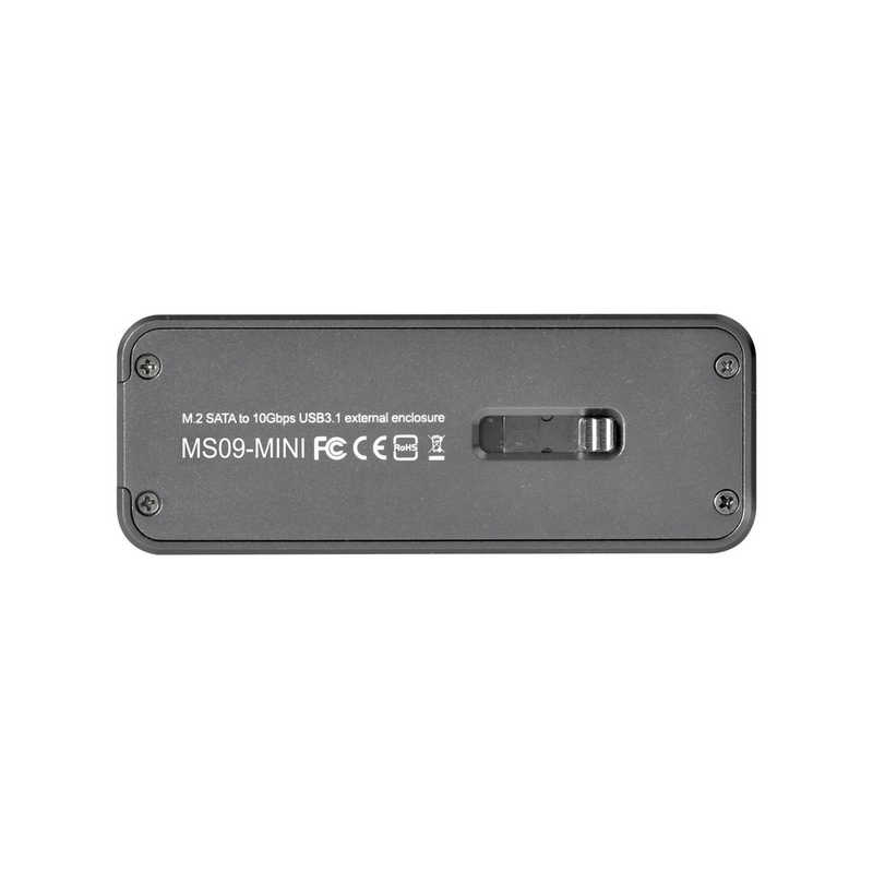 SILVERSTONE SILVERSTONE SSDケース USB-A接続 チャコールグレー SST-MS09C-MINI SST-MS09C-MINI