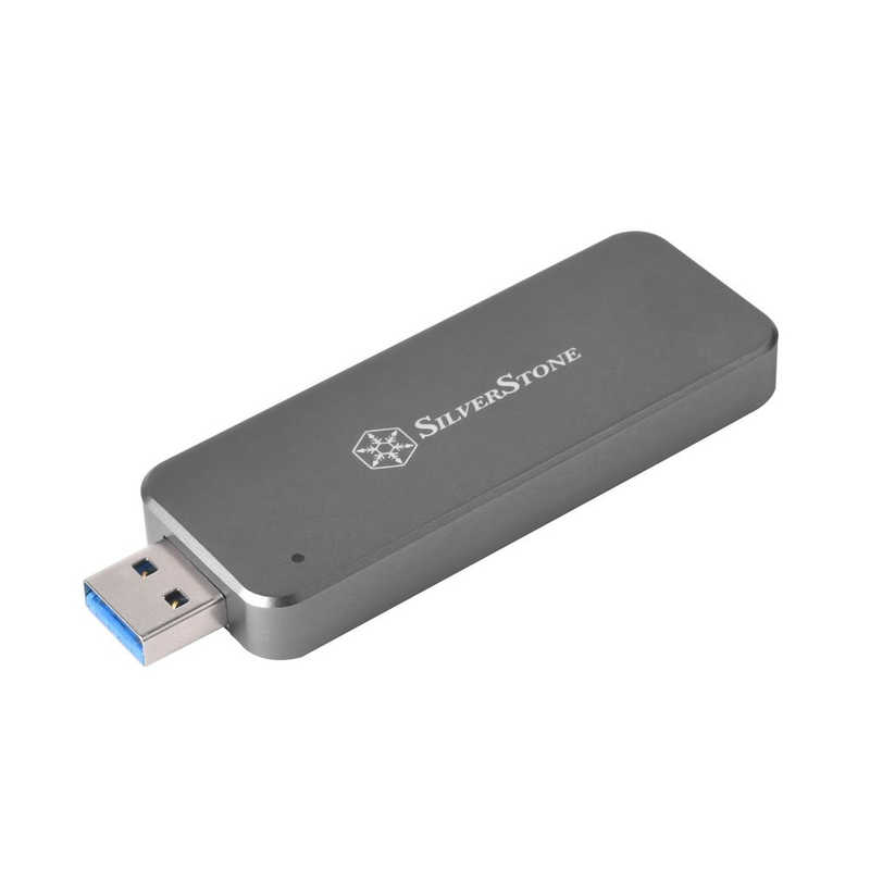 SILVERSTONE SILVERSTONE SSDケース USB-A接続 チャコールグレー SST-MS09C-MINI SST-MS09C-MINI