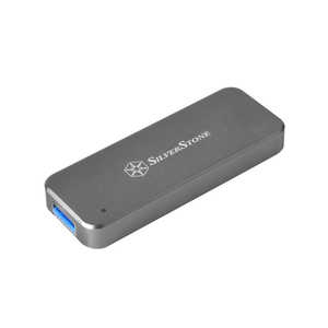 SILVERSTONE SSDケース USB-A接続 チャコールグレー SST-MS09C-MINI