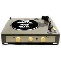 GADHOUSE レコードプレーヤー Brad Retro record GREEN GAD001001GR の 