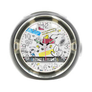 サンフレイム キャラクター LEDライト付き アラームクロック 時計 スヌーピー/ブラック LCLOCK サンフレイム キャラクター LEDライト付き アラームクロック 時計 スヌーピー/ブラック LCLOCK