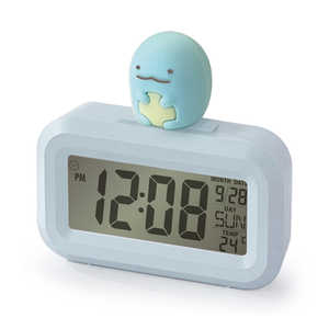 インテック すみっコぐらし 置き時計 3Dフィギュア付きデジタルクロック とかげ AC24025SXSG-BU