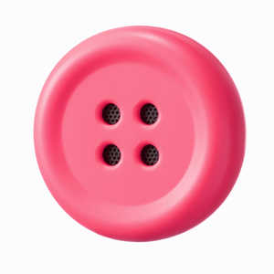 博報堂 Pechat(ペチャット)/ピンク/ぬいぐるみをおしゃべりにするボタン型スピーカー P02(ピン