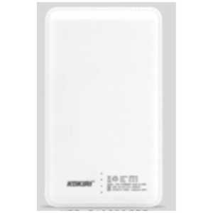 ANS モバイルバッテリー ホワイト [10000mAh /1ポート /Lightning /microUSB /充電タイプ] KPB-G10000GPS