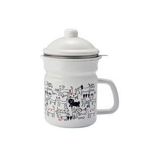 豊琺瑯 Plune ホーローオイルポット モノトーンドッグ PLUNEOILPOT 豊琺瑯 Plune ホーローオイルポット モノトーンドッグ PLUNEOILPOT