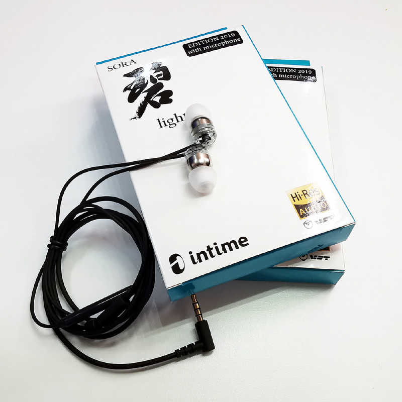 INTIME INTIME イヤホン カナル型 碧 Light with Microphone  [マイク対応 /φ3.5mm ミニプラグ] SL2019MIC SL2019MIC