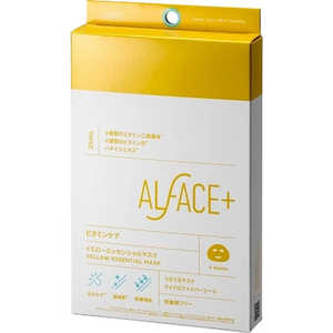 ロハス製薬 ALFACE＋（オルフェス）フェイスマスク 4枚入 イエローエッセンシャルマスク 