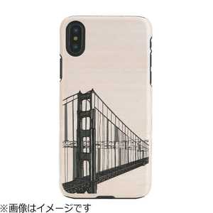 ROA iPhone X用 天然木ケース ブラックフレーム Hand Bridge I10497I8