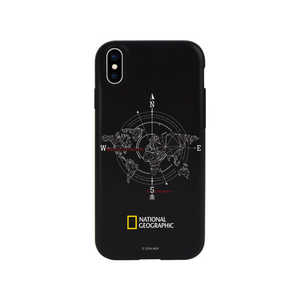 ROA iPhone XS Max 6.5インチ用 Compass Case Double NG14153I65(ブラ