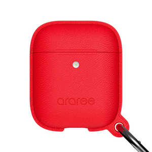 ROA AirPods Case POPS (Wireless Charging Case専用) レッド araree AR16460AP
