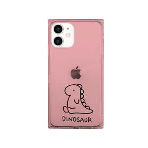 ROA iPhone 12 mini 5.4インチ対応 ソフトスクウェアケース ザウルス ピンク AK19176I12 ROA iPhone 12 mini 5.4インチ対応 ソフトスクウェアケース ザウルス ピンク AK19176I12