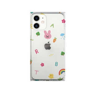 ROA iPhone 12/12 Pro 6.1インチ対応ソフトスクウェアケース pink usagi AK19202I12P ROA iPhone 12/12 Pro 6.1インチ対応ソフトスクウェアケース pink usagi AK19202I12P