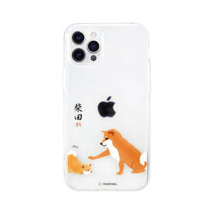 ROA iPhone 12/12 Pro 6.1インチ対応 しばたさんクリアケース 子犬 ABF19382I12P