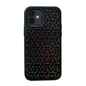 ROA iPhone 12 mini 5.4インチ対応 Twinkle cover Black pattern DS19760I12
