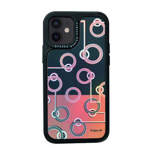 ROA iPhone 12 mini 5.4インチ対応Twinkle cover Pink pattern DS19761I12