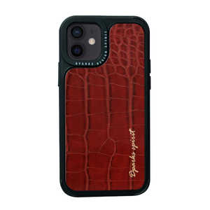 ROA iPhone 12 mini 5.4б leather Case CROCO SKIN Grey DS19772I12