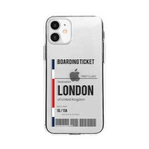 ROA iPhone 12 mini 5.4インチ対応 ソフトクリアケース london DS19784I12