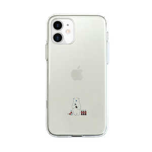 ROA iPhone 12 mini 5.4インチ対応 ソフトクリアケース ミニ動物 シロクマ DS19792I12