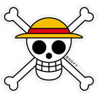 ゼネラルステッカー ワンピース 海賊旗 シリーズ ステッカー ルフィ