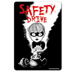 ゼネラルステッカー 楳図かずお反射素材ステッカー 猫目小僧 LCS643