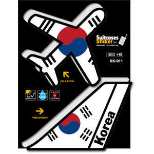 ゼネラルステッカー AIR PORT DESIGN ステッカー ブラックエディション Korea KK-011 ゼネラルステッカー AIR PORT DESIGN ステッカー ブラックエディション Korea KK-011