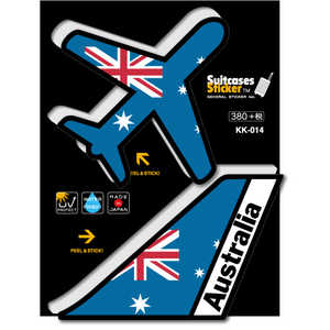 ゼネラルステッカー AIR PORT DESIGN ステッカー ブラックエディション Austrailia KK-014 ゼネラルステッカー AIR PORT DESIGN ステッカー ブラックエディション Austrailia KK-014
