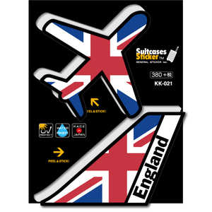 ゼネラルステッカー AIR PORT DESIGN ステッカー ブラックエディション England KK-021 ゼネラルステッカー AIR PORT DESIGN ステッカー ブラックエディション England KK-021