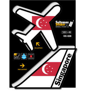 ゼネラルステッカー AIR PORT DESIGN ステッカー ブラックエディション Singapore KK-028 ゼネラルステッカー AIR PORT DESIGN ステッカー ブラックエディション Singapore KK-028